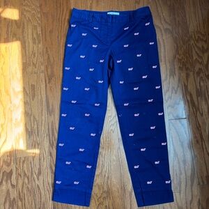 Vineyard Vines Whale Print Cropped Pants